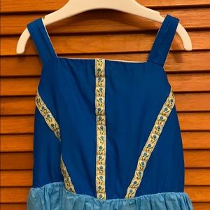 Girls size 7 blue dress